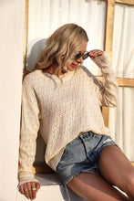 Load image into Gallery viewer, Crochet pullover sweater | Nuvi Apparel | | Arrow Women&#39;s Boutique