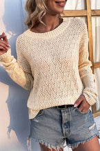 Load image into Gallery viewer, Crochet pullover sweater | Nuvi Apparel | ivory s | Arrow Women&#39;s Boutique