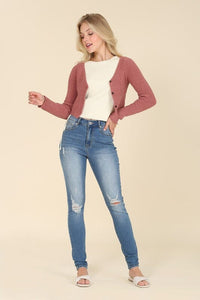 Dark wash distressed skinny jeans | Lilou | | Arrow Women's Boutique