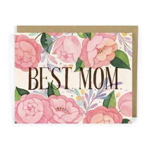 Four Wet Feet Studio - Pink Roses Best Mom - Mother's Day Card | Four Wet Feet Studio | default | Arrow Women's Boutique