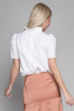 Load image into Gallery viewer, Frill Trim Neck Blouse | Nuvi Apparel | | Arrow Women&#39;s Boutique