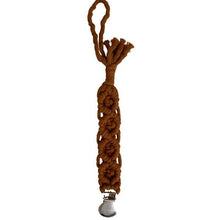 Load image into Gallery viewer, Macrame Pacifier Clip l Chewable Charm | Chewable Charm | Rust | Arrow Women&#39;s Boutique