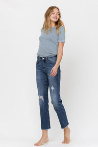 Mid Rise Relaxed Straight | VERVET by Flying Monkey | | Arrow Women's Boutique