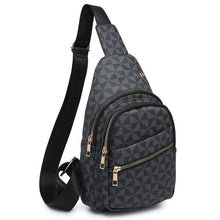 Load image into Gallery viewer, Monogram Sling Backpack | Fashion World | BLACK one | Arrow Women&#39;s Boutique