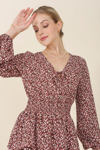 Multi floral babydoll dress | Lilou | | Arrow Women's Boutique