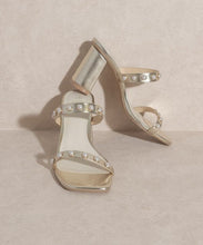 Load image into Gallery viewer, OASIS SOCIETY Victoria - Pearl Strap Heel | KKE Originals | | Arrow Women&#39;s Boutique