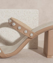 Load image into Gallery viewer, OASIS SOCIETY Victoria - Pearl Strap Heel | KKE Originals | | Arrow Women&#39;s Boutique