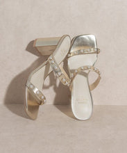 Load image into Gallery viewer, OASIS SOCIETY Victoria - Pearl Strap Heel | KKE Originals | | Arrow Women&#39;s Boutique