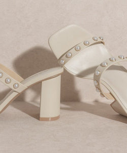 OASIS SOCIETY Victoria - Pearl Strap Heel | KKE Originals | | Arrow Women's Boutique