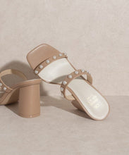 Load image into Gallery viewer, OASIS SOCIETY Victoria - Pearl Strap Heel | KKE Originals | | Arrow Women&#39;s Boutique