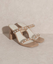 Load image into Gallery viewer, OASIS SOCIETY Victoria - Pearl Strap Heel | KKE Originals | | Arrow Women&#39;s Boutique