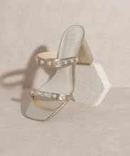 Load image into Gallery viewer, OASIS SOCIETY Victoria - Pearl Strap Heel | KKE Originals | | Arrow Women&#39;s Boutique