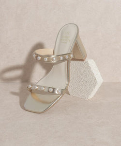 OASIS SOCIETY Victoria - Pearl Strap Heel | KKE Originals | | Arrow Women's Boutique