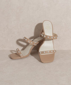 OASIS SOCIETY Victoria - Pearl Strap Heel | KKE Originals | | Arrow Women's Boutique