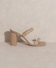 Load image into Gallery viewer, OASIS SOCIETY Victoria - Pearl Strap Heel | KKE Originals | | Arrow Women&#39;s Boutique