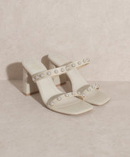 Load image into Gallery viewer, OASIS SOCIETY Victoria - Pearl Strap Heel | KKE Originals | | Arrow Women&#39;s Boutique
