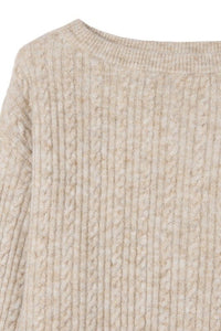 Oversize cable sweater | Lilou | | Arrow Women's Boutique
