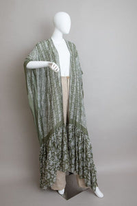 Paisley Tapestry Free Flow Kimono | Leto Accessories | Olive Default | Arrow Women's Boutique
