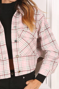 Plaid crop jacket | Lilou | | Arrow Women's Boutique