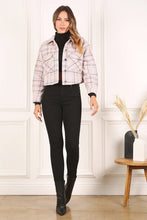 Load image into Gallery viewer, Plaid crop jacket | Lilou | | Arrow Women&#39;s Boutique