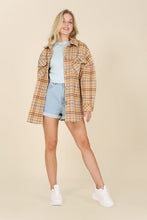 Load image into Gallery viewer, Plaid shacket with pockets | Lilou | | Arrow Women&#39;s Boutique