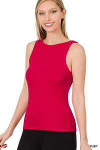 RAYON RIBBED TANK TOP | ZENANA | | Arrow Women's Boutique