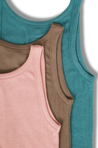 RAYON RIBBED TANK TOP | ZENANA | DK PINK L | Arrow Women's Boutique
