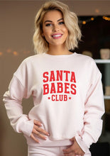 Load image into Gallery viewer, Santa Babes Club Graphic Sweatshirt | Ocean and 7th | PInk S | Arrow Women&#39;s Boutique