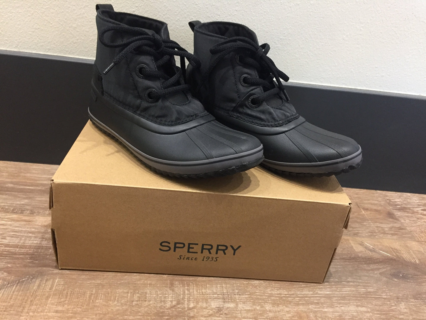 Schooner 3-Eye Nylon Boot-Black l Sperry | Sperry | | Arrow Women's Boutique