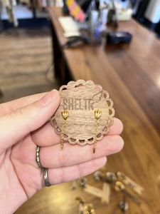 Shell & Chain Earrings | Sheltr | | Arrow Women's Boutique