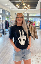 Load image into Gallery viewer, Skeleton Peace Sign Tee | Kissed Apparel | | Arrow Women&#39;s Boutique