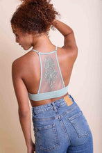 Load image into Gallery viewer, Tattoo Mesh Racerback Bralette | Leto Accessories | Sage XS/S | Arrow Women&#39;s Boutique