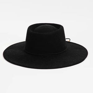 Thin Strap Flat Brim Hat || Black | collections by fame accessories | | Arrow Women's Boutique