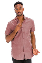 Load image into Gallery viewer, Weiv Men&#39;s Casual Short Sleeve Solid Shirts | WEIV | | Arrow Women&#39;s Boutique