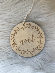 Wooden Christmas Ornaments | Gladfolk | Noel | Arrow Women's Boutique