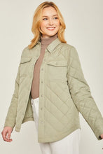 Load image into Gallery viewer, Woven Solid Bust Pocket Shacket | Love Tree | | Arrow Women&#39;s Boutique