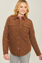 Load image into Gallery viewer, Woven Solid Bust Pocket Shacket | Love Tree | | Arrow Women&#39;s Boutique