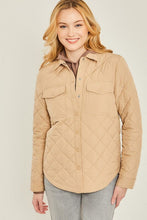 Load image into Gallery viewer, Woven Solid Bust Pocket Shacket | Love Tree | | Arrow Women&#39;s Boutique