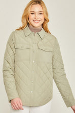 Load image into Gallery viewer, Woven Solid Bust Pocket Shacket | Love Tree | | Arrow Women&#39;s Boutique