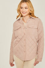 Load image into Gallery viewer, Woven Solid Bust Pocket Shacket | Love Tree | | Arrow Women&#39;s Boutique